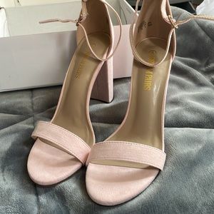 baby pink heels BRAND NEW